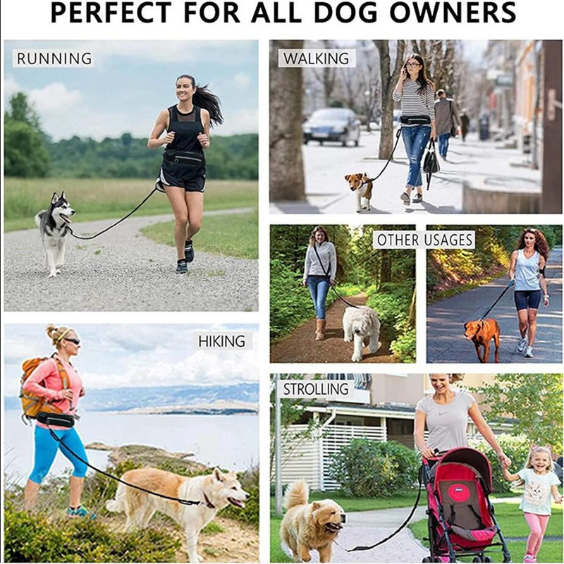 Hands-Free Dog Leash - Waist Training Belt