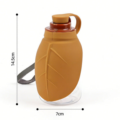 Foldable Silicone Pet Water Bottle - Leak-Proof Travel