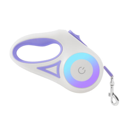 Retractable Dog Leash & Collar Set - Night Spotlight