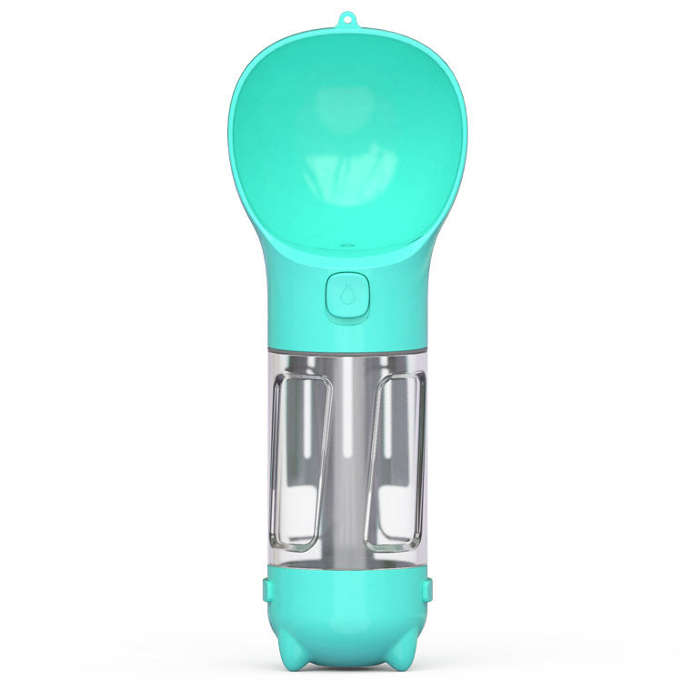 3-in-1 Pet Water Bottle - Feeder & Poop Bag Holder