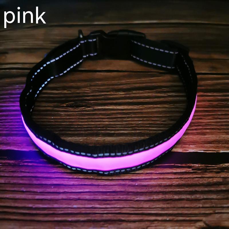 LED Dog Collar - Rechargeable Night Safety Light