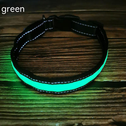 LED Dog Collar - Rechargeable Night Safety Light