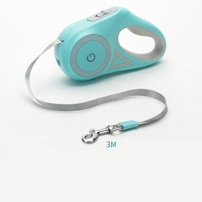 Retractable Dog Leash & Collar Set - Night Spotlight