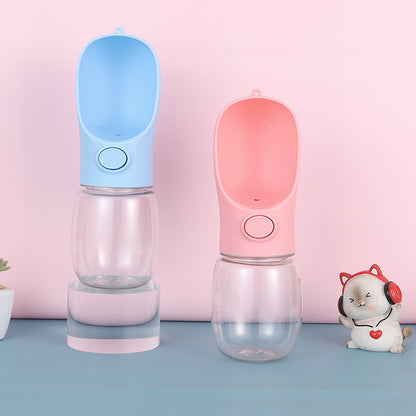 Portable Pet Water Bottle - 2-in-1 Drink & Store