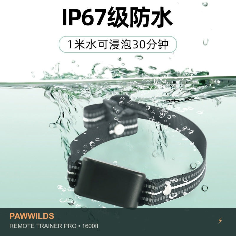 1600ft remote dog training collar with vibration sound and static