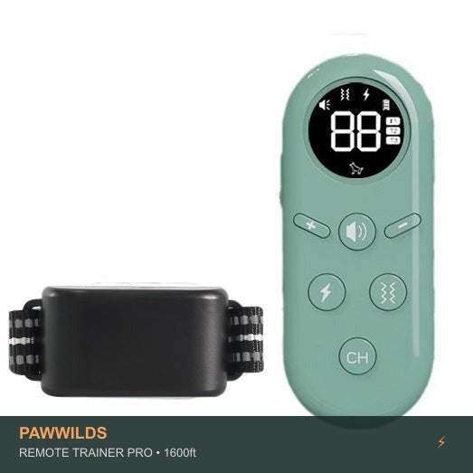 1600ft remote dog training collar with vibration sound and static