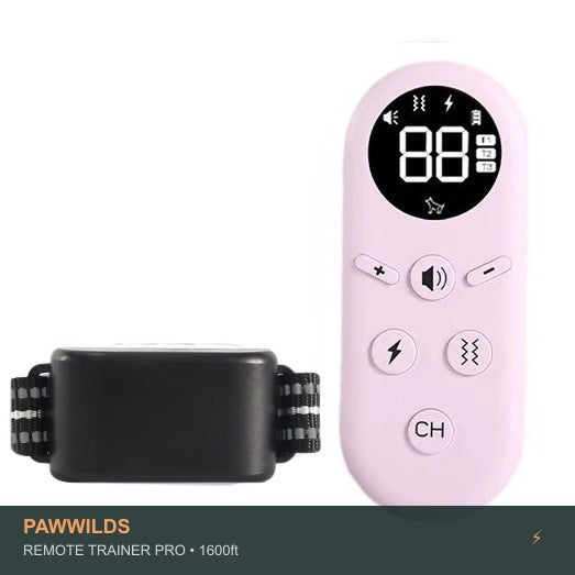 1600ft remote dog training collar with vibration sound and static