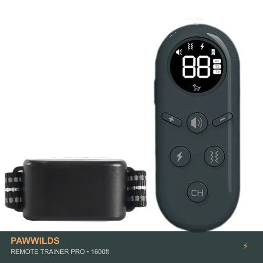1600ft remote dog training collar with vibration sound and static