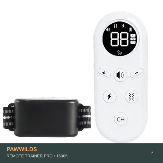 1600ft remote dog training collar with vibration sound and static