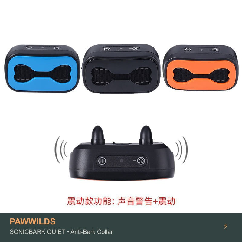 Rechargeable ultrasonic anti-bark dog training collar humane