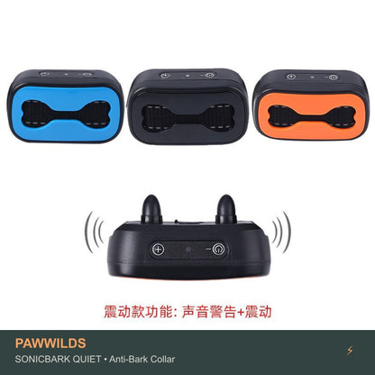 Rechargeable ultrasonic anti-bark dog training collar humane