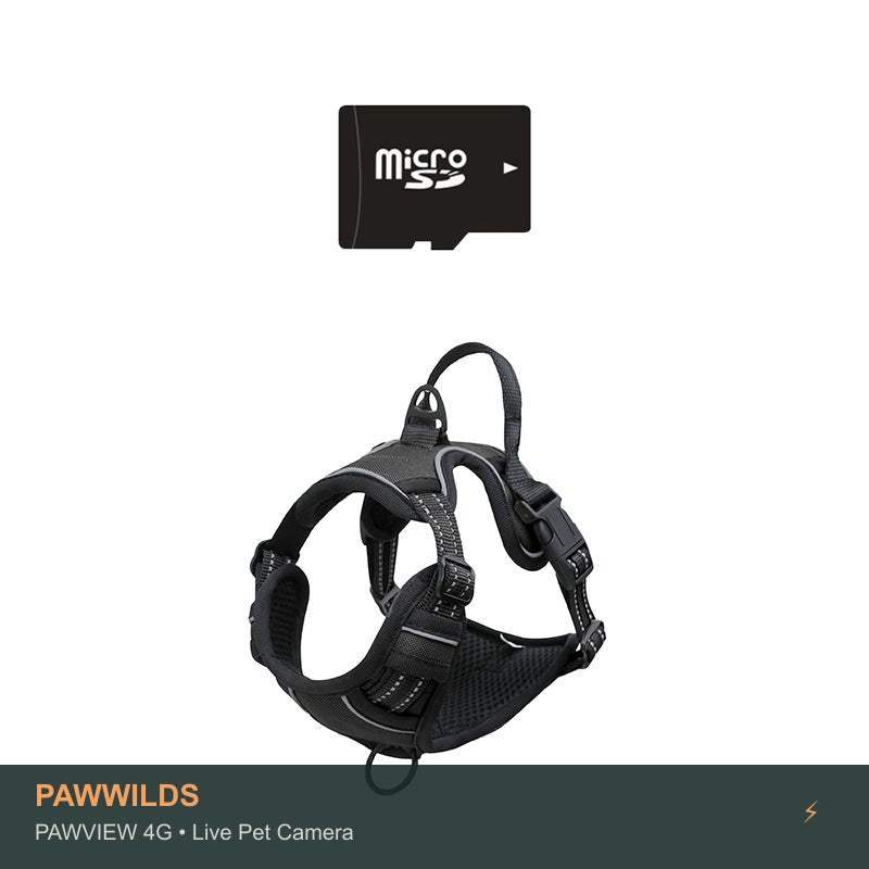 Live pet collar camera with night vision GPS tracking for dogs