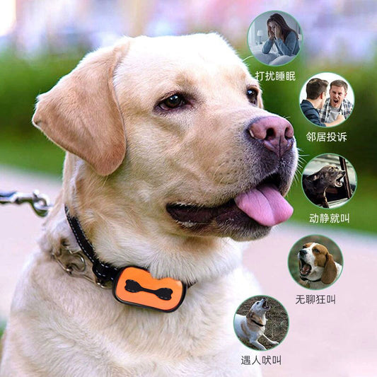 Rechargeable ultrasonic anti-bark dog training collar humane