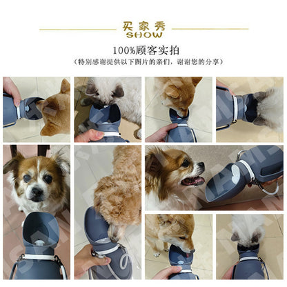 800ml silicone collapsible dog water bottle foldable portable travel