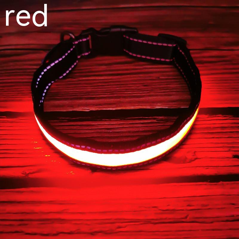 LED Dog Collar - Rechargeable Night Safety Light