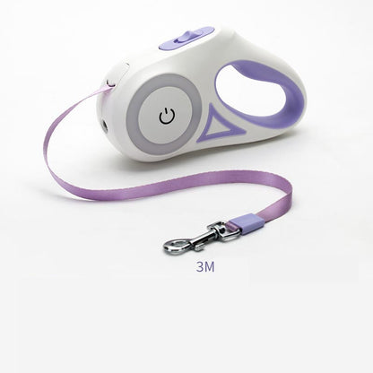 Retractable Dog Leash & Collar Set - Night Spotlight