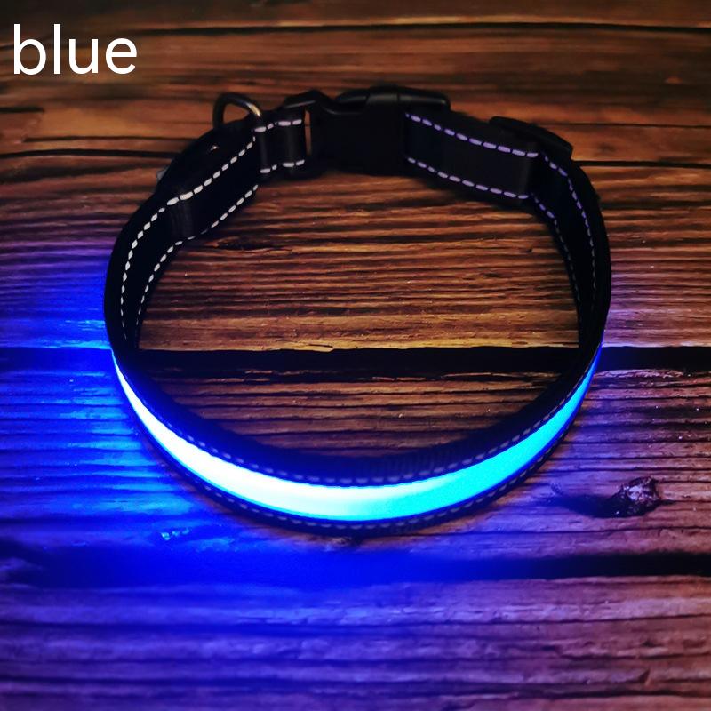 LED Dog Collar - Rechargeable Night Safety Light