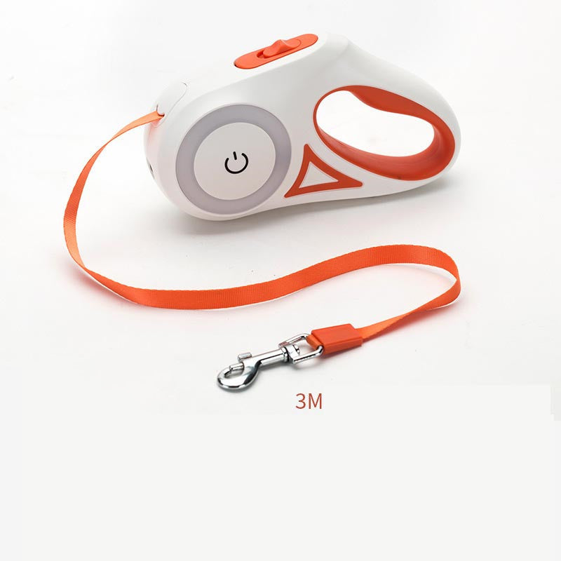 Retractable Dog Leash & Collar Set - Night Spotlight
