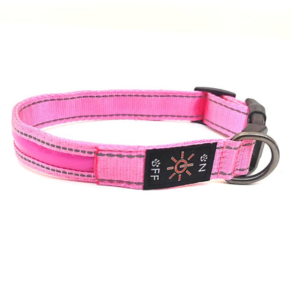 LED Dog Collar - Rechargeable Night Safety Light