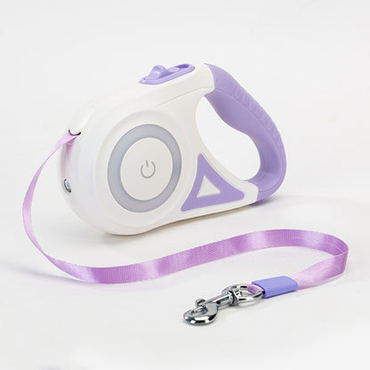 Retractable Dog Leash & Collar Set - Night Spotlight