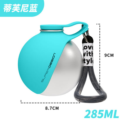 Foldable Silicone Pet Water Bottle - Leak-Proof Travel